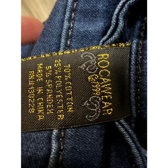 Women's Y2K Rocawear Blue Jeans Size 5 EUC Preowned - Picture 10 of 11